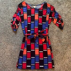 Banana Republic multicolored dress with belt